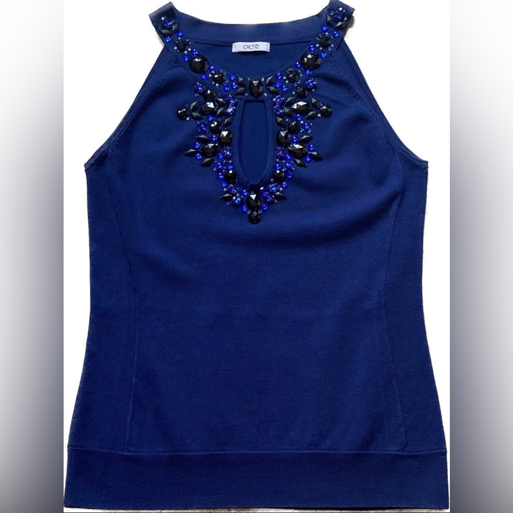 CACHE ❤️❤️ KNIT TOP WITH STONES - Picture 2 of 2